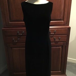 Brooks Brothers Black Velvet Evening Dress